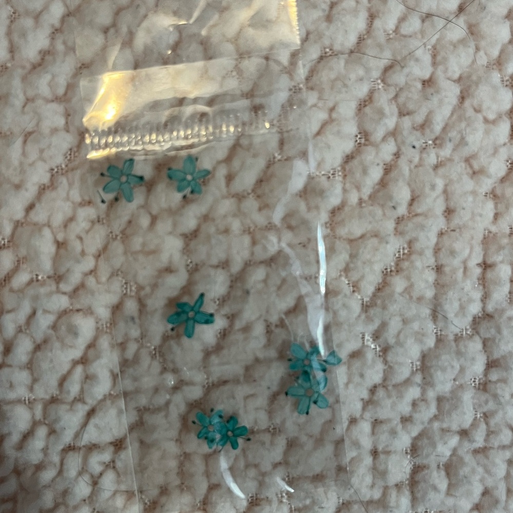 Nail Art | Teal Flowers